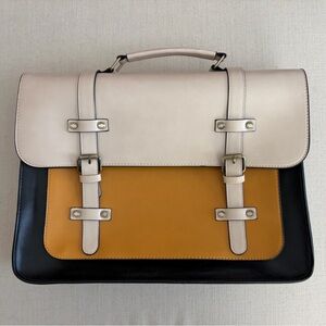 Vegan Leather Messenger Bag / Briefcase / Backpack Combo